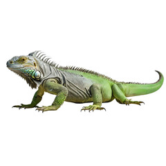 iguana ,isolated on white background , transparent png image