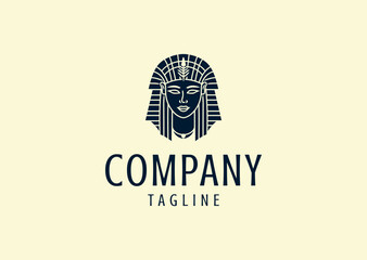 Vector illustration of Cleopatra Logo Design