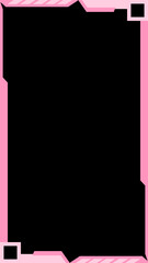 pink twitch overlay cam panel