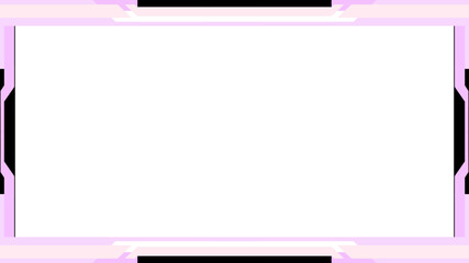 pink twitch overlay cam panel