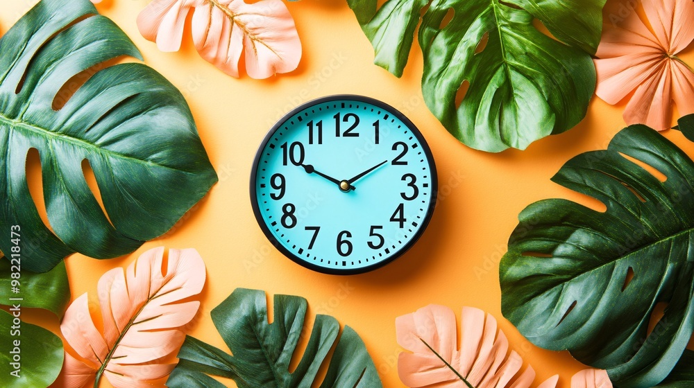 Poster A countdown clock on a vibrant background showing a flash sale timer with bold numbers, emphasizing urgency. Displayed alongside are popular products with old and new prices clearly highlighted.