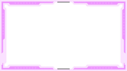 pink twitch overlay cam panel