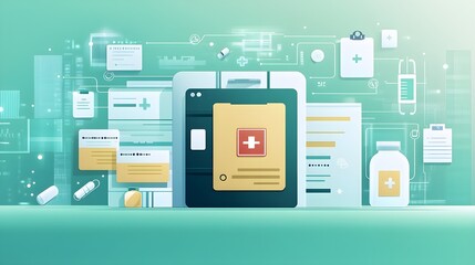 Digital Healthcare Technology - Medical Records, App & Pills