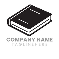 Illustration of a book logo