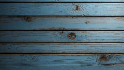 Naklejka premium Soft blue light on grooved wood surface background