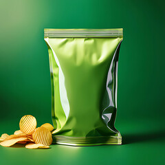 realistic mockup of a chips package