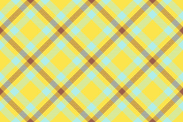 Tartan plaid background, diagonal check seamless pattern. Vector fabric texture for textile print, wrapping paper, gift card, wallpaper.
