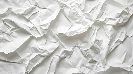 Obraz premium A Close-up of Crumpled White Paper with a Smooth Texture