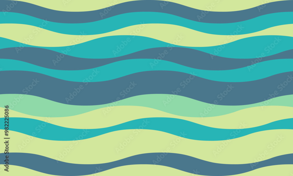 Aufkleber abstract background with wavy stripes in vibrant colors, creating a rippled, liquid effect. smooth c