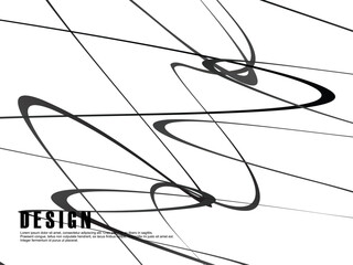 White background with gray gradient ribbon pattern. White background with modern graffiti pattern.