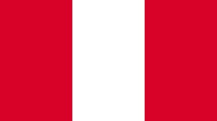 Sovereign state flag of country of Peru in official colors. Peru flag
