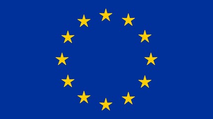 European union flag vector illustration isolated on white background. europe flag. Flag of European union illustration
