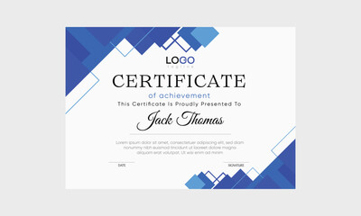 certificate layout design vector. simple certificates vector. training certificate