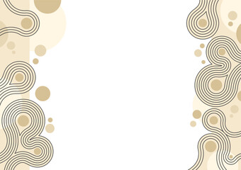 Layout in Zen garden Japanese style - left and right margins