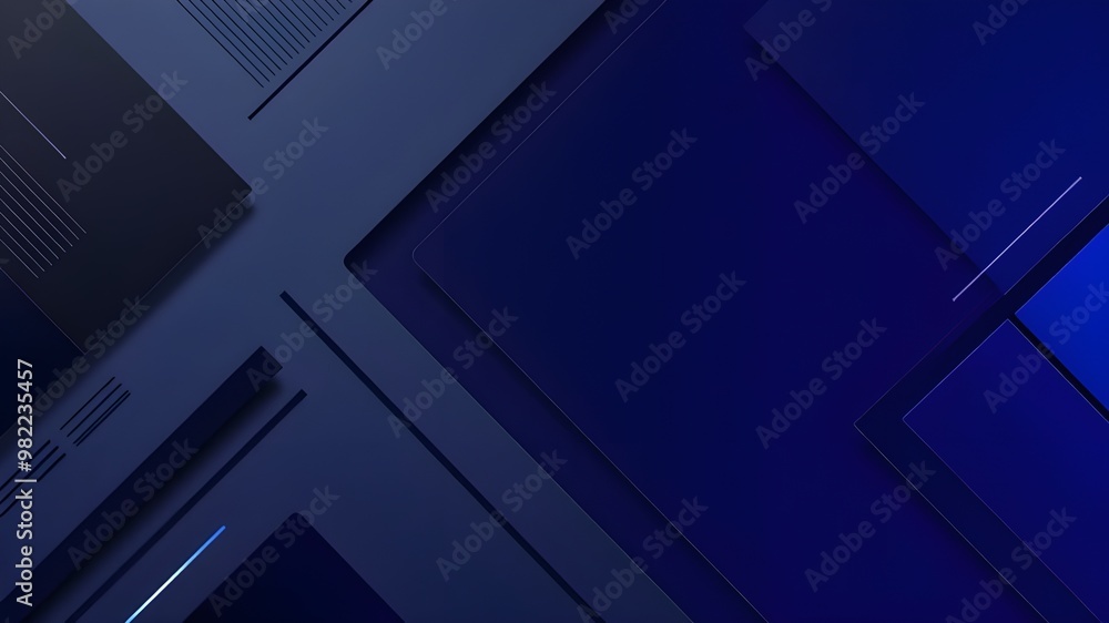 Aufkleber a stylish abstract image featuring sleek blue geometric layers creating a modern and dynamic backgro