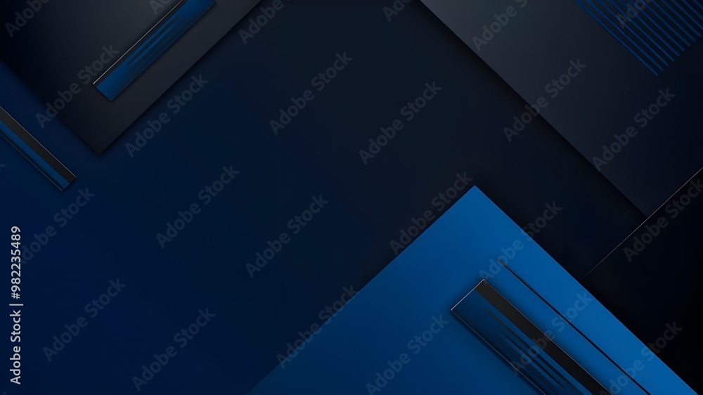 Aufkleber a stylish abstract image featuring sleek blue geometric layers creating a modern and dynamic backgro