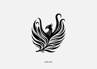 phoenix bird vector silhouette