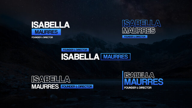 Clean Stylish Lower Thirds