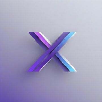X logo, X alphabet logo, letter logo, 3d icon logo, Sleek "X" Emblem