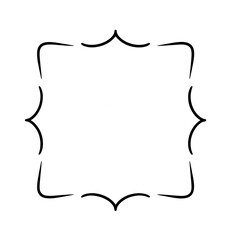 black and white frame