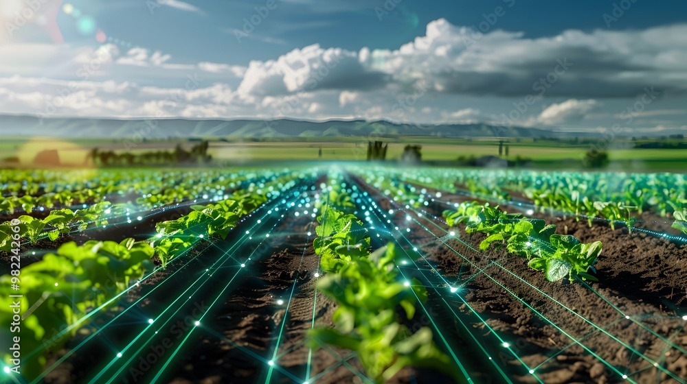 Poster digital twin monitoring for precision farming optimizing agricultural ecosystem