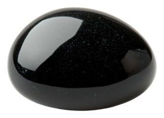 PNG Glossy black stone shining in daylight