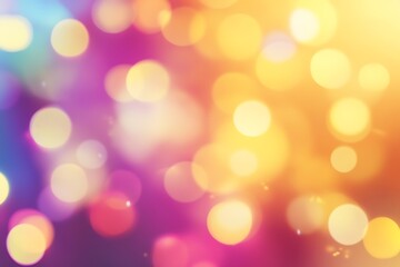 Fototapeta premium A vibrant abstract background with diffused bokeh lights in various hues creating a glowing effect
