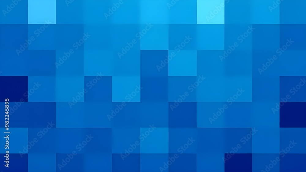 Poster abstract blue geometric background with square pattern design