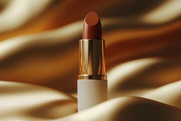 A cosmetic product luxury mockup such as a lipstick solid matte cream