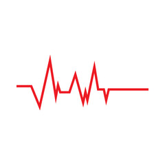 Pulse Line on Heart Icon