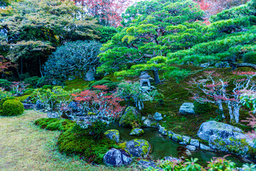 滋賀県　秋の旧竹林院
