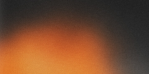 Grainy texture background, featuring with black, orange colors with noise texture effect. Ideal for use as a backdrop, header, poster, banner, cover design

