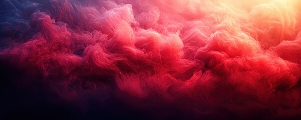 Obraz premium An intense red smoke texture background, with layered clouds of deep red and vibrant crimson merging in a swirling dance, evoking a sense of heat and energy with a dramatic and immersive effect. 3d