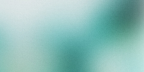 Grainy texture background, featuring with teal green colors with noise texture effect. Ideal for use as a backdrop, header, poster, banner, cover design