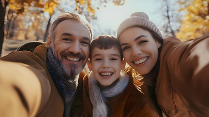 Parents And Child Is Happy