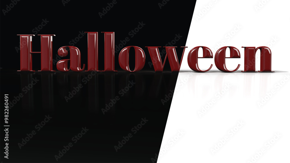 Fototapete 3D red text success word block concept on black background for business and internet symbolism
