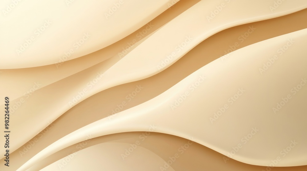 Aufkleber smooth beige background texture with soft warm colors and clean plastic pattern