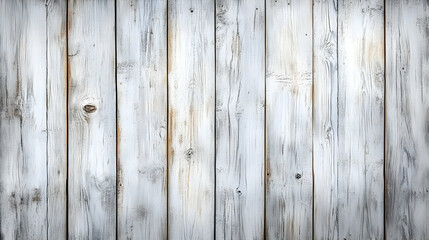 Obraz premium White Painted Wood Planks Background - Rustic Texture with Weathered and Distressed Gray and Brown Tones for Design Projects