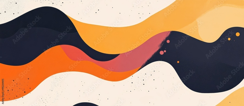 Aufkleber abstract background featuring a sinuous multicolored design
