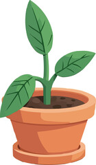 Obraz premium plant pot icon illustration