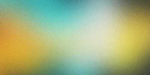 Grainy texture background, featuring with blue, yellow colors with noise texture effect. Ideal for use as a backdrop, header, poster, banner, cover design