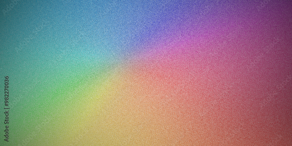 Poster grainy texture background, featuring with rainbow colors with noise texture effect. ideal for use as