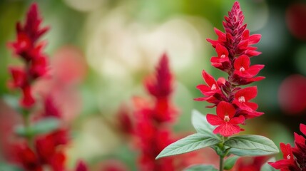 Vibrant Red Flowers in Bloom