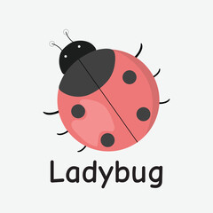 Obraz premium Ladybug Vector Illustration: Springtime Garden Insect Design