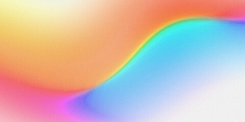 colorful gradient background with a grainy texture, featuring purple, orange, yellow, blue colors noise. Ideal for use as a backdrop, header, poster, banner, cover design.