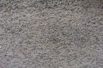 Background - gray wall with unpainted cement roughcast finish