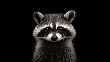 Fototapeta premium Close Up Portrait of a Raccoon