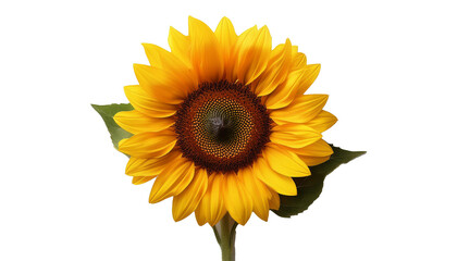 Fototapeta premium sunflower isolated on transparent background