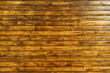 Background - wall with burnt and brushed split log siding