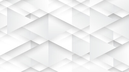 White geometric background with 3d cube pattern